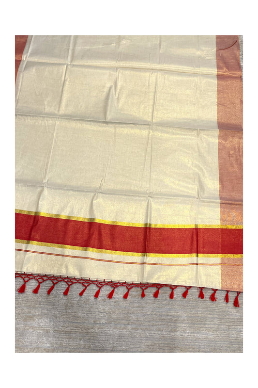 Southloom Kerala Tissue Kasavu Saree
