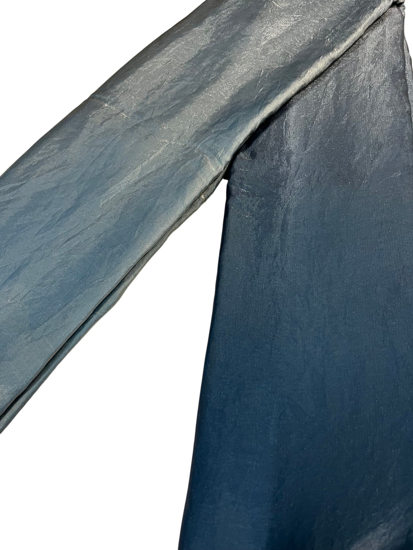 Southloom Tissue Crushed Organza Saree Grey