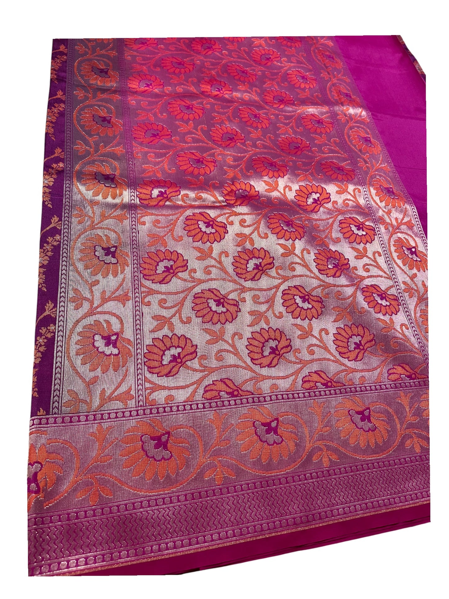 Southloom  Banarasi Silk Saree with Woven Work on Body and Borders