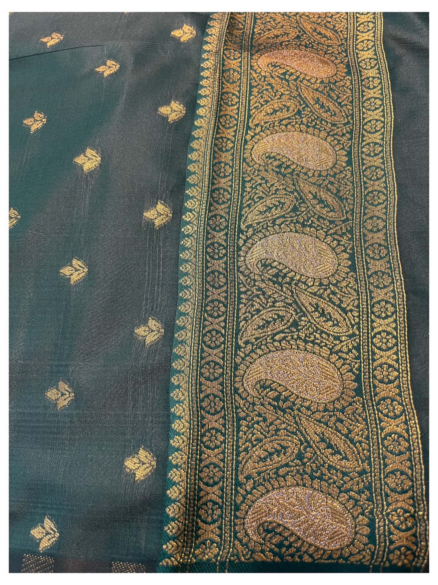Southloom Semi Silk Saree with Woven Work on Body and Borders