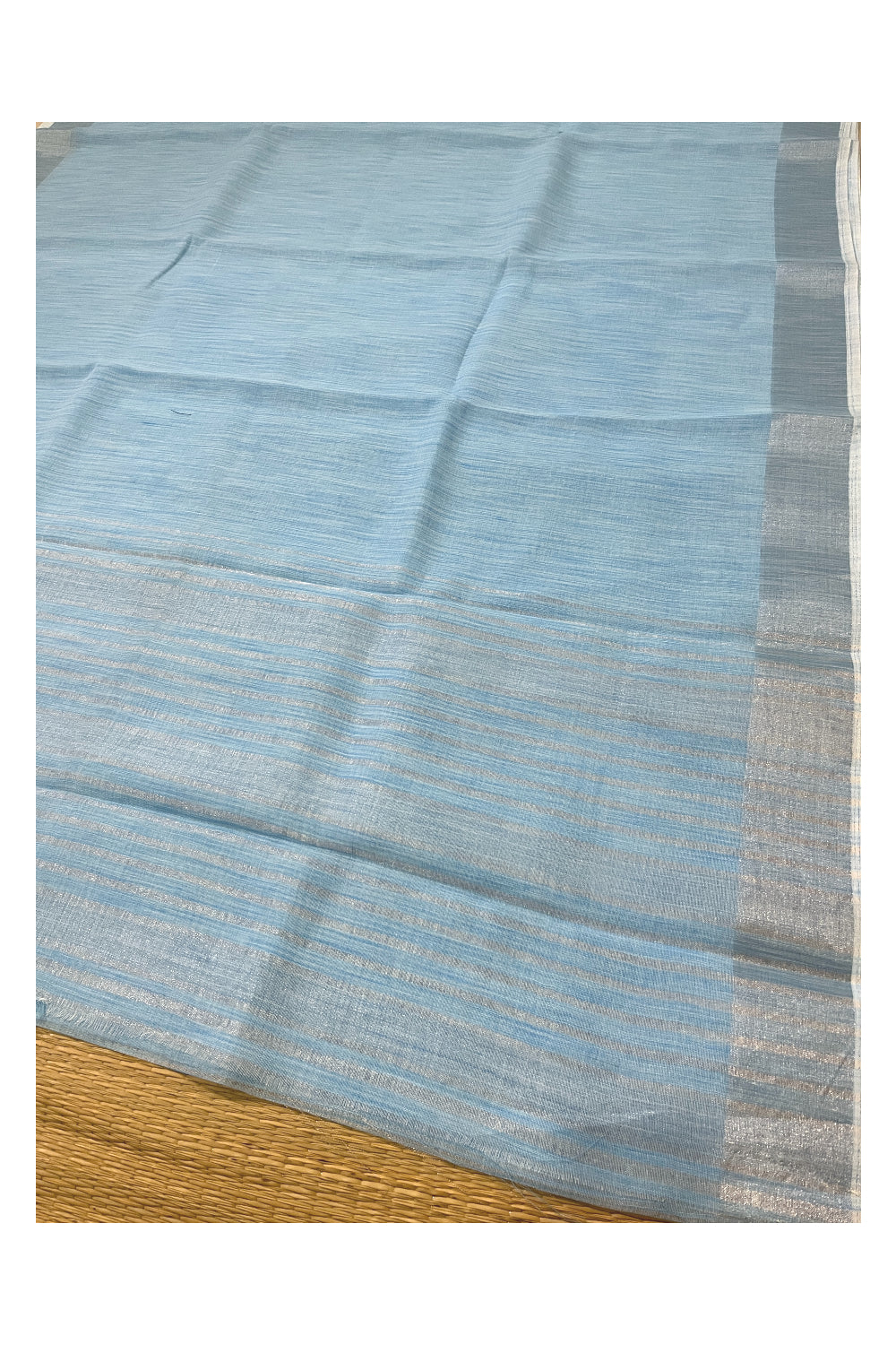 Southloom Cotton Light Blue Shaded Saree