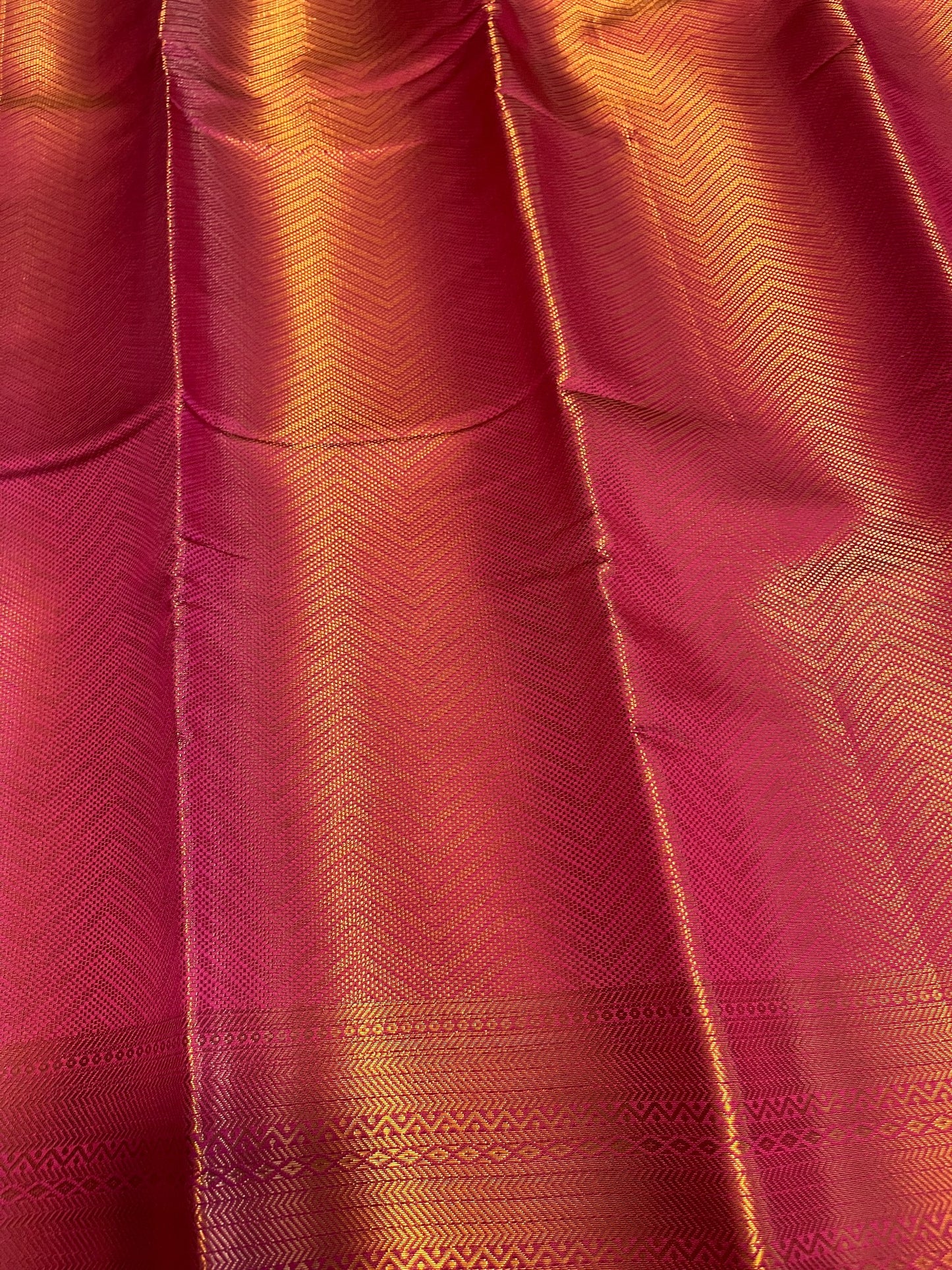Southloom Premium Semi Silk Zari Work Brocade Saree in Bridal Magenta with Matching Pallu