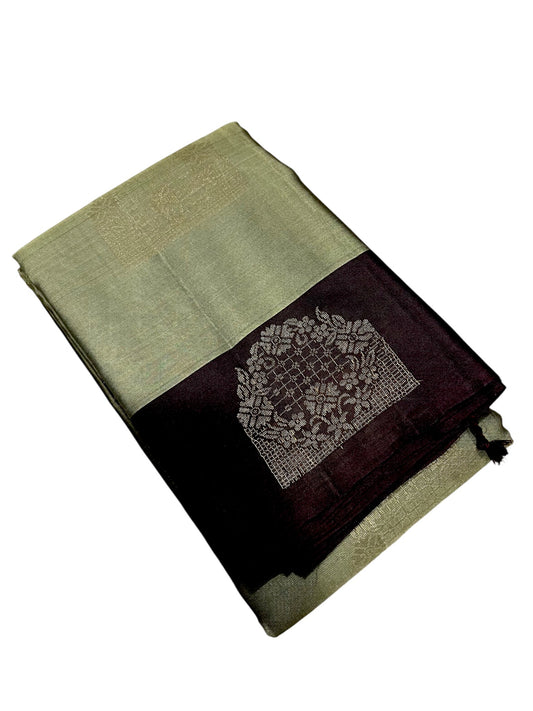 Southloom Pure Handloom Kanchipuram Silk Saree with Butta Work
