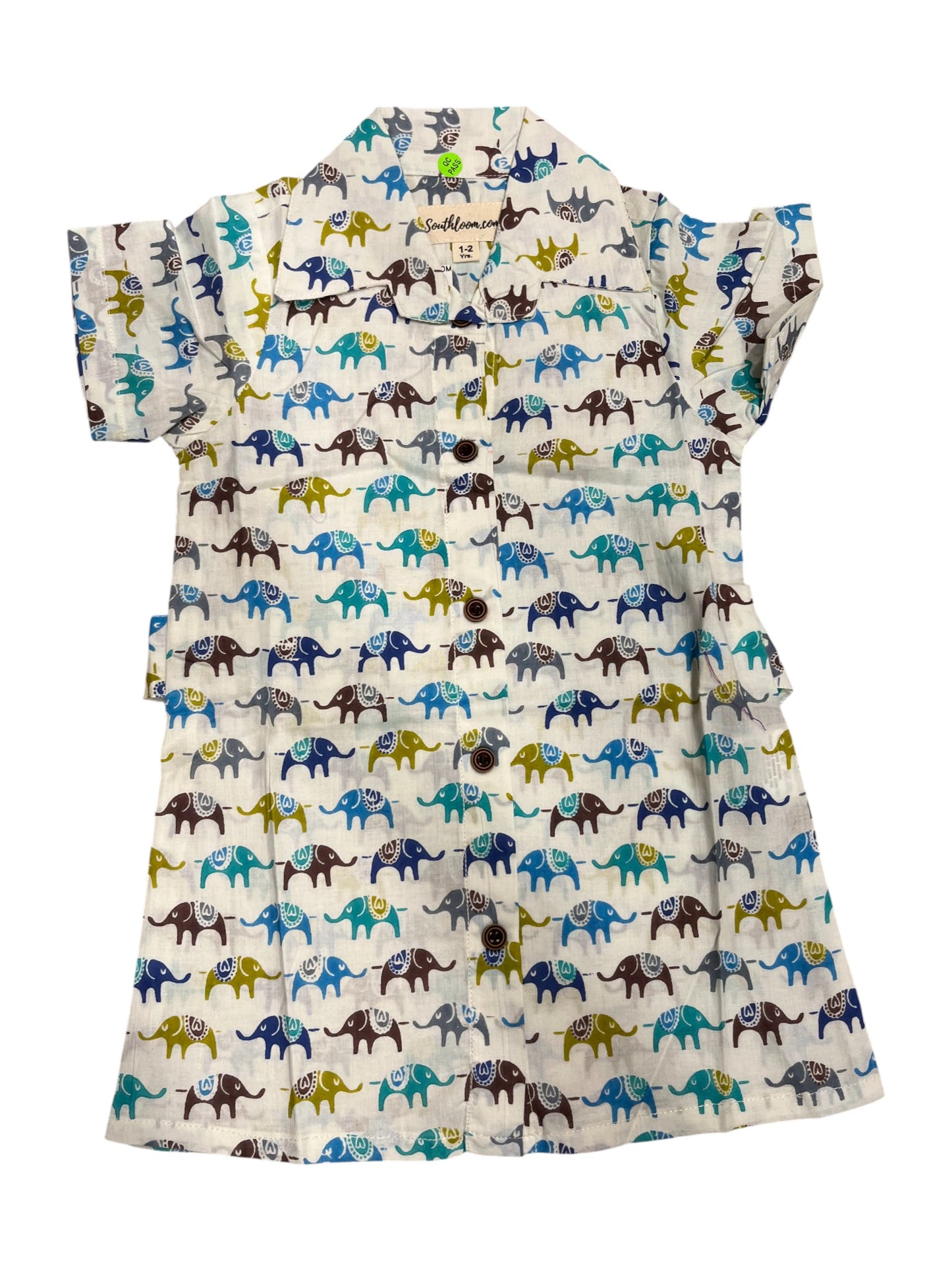 Southloom Pure Cotton Jaipur Printed Frocks for Girls (Age 1-2)