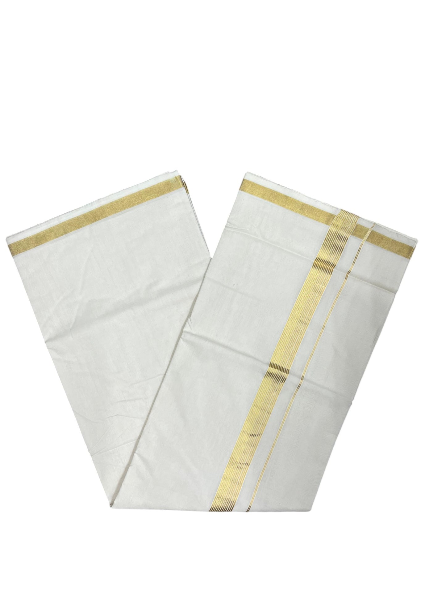 Southloom Super Premium Balaramapuram Handloom Cotton Saree with Gold Kasavu and Border