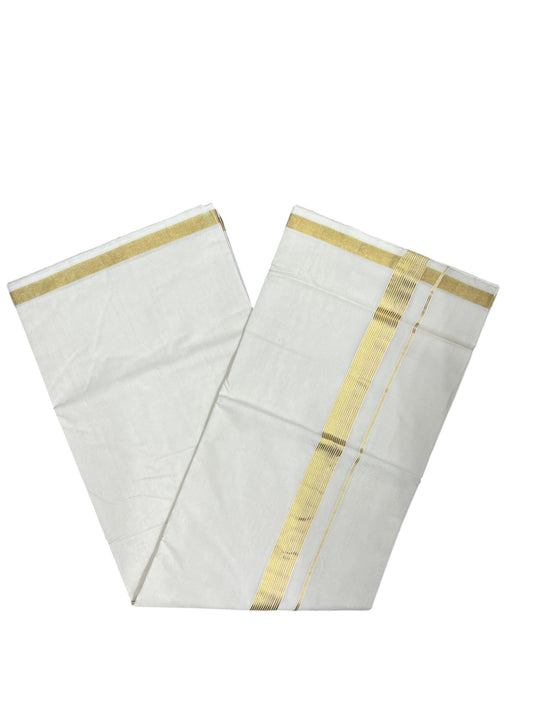 Southloom Super Premium Balaramapuram Handloom Cotton Saree with Gold Kasavu and Border