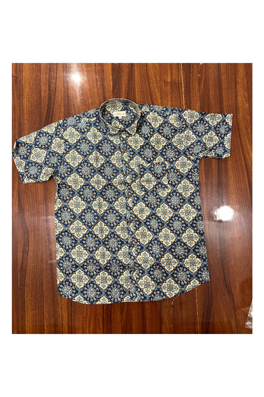 Southloom Jaipur Pure Cotton Printed Shirt For Men (XL)