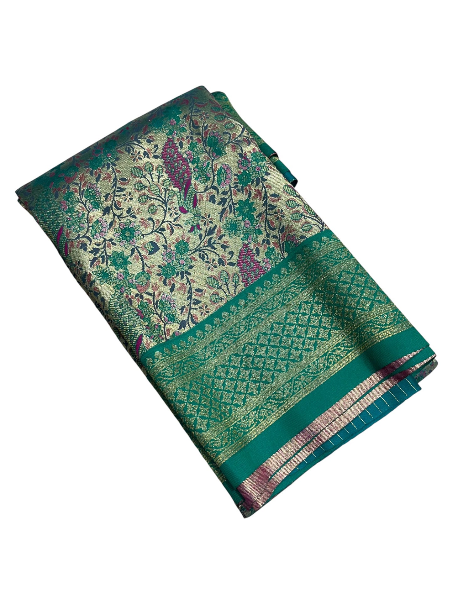 Southloom Semi Silk Saree with Woven Work on Body and Borders