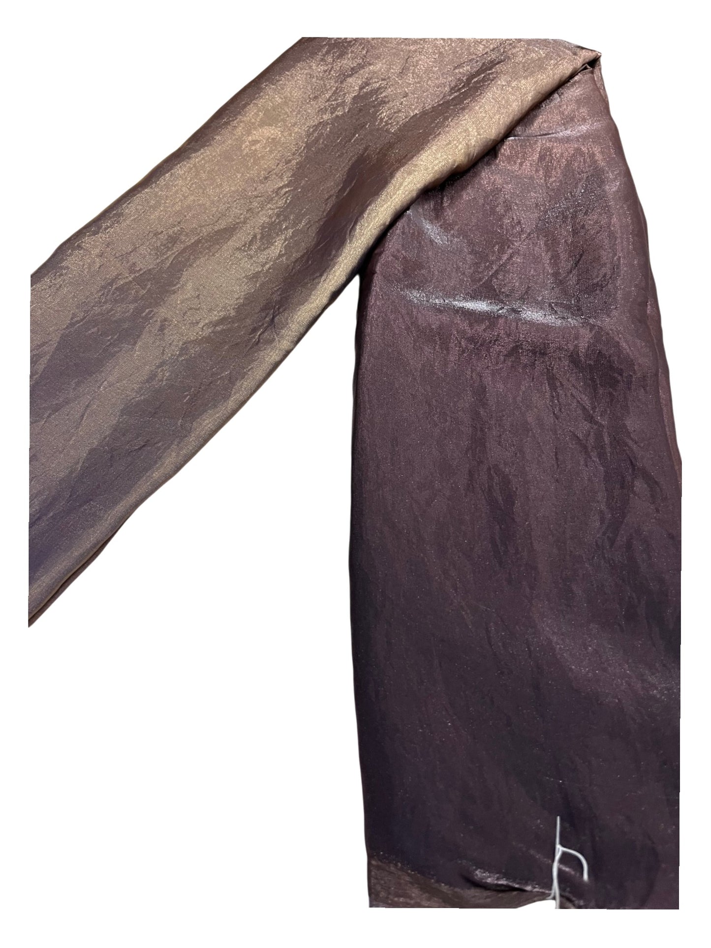 Southloom Tissue Crushed Organza Saree Brown