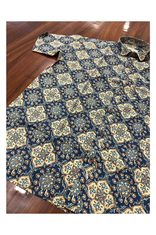 Southloom Jaipur Pure Cotton Printed Shirt For Men (XL)