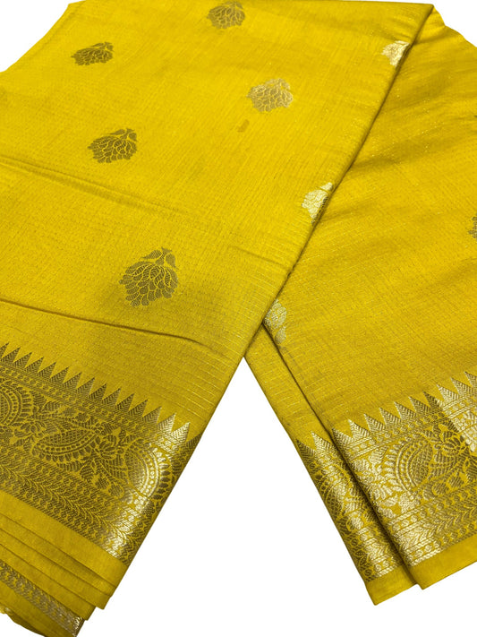 Southloom Georgete Banarasi Silk Saree with Woven Work on Body and Borders