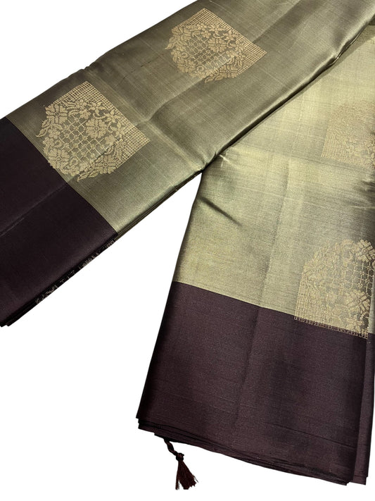 Southloom Pure Handloom Kanchipuram Silk Saree with Butta Work
