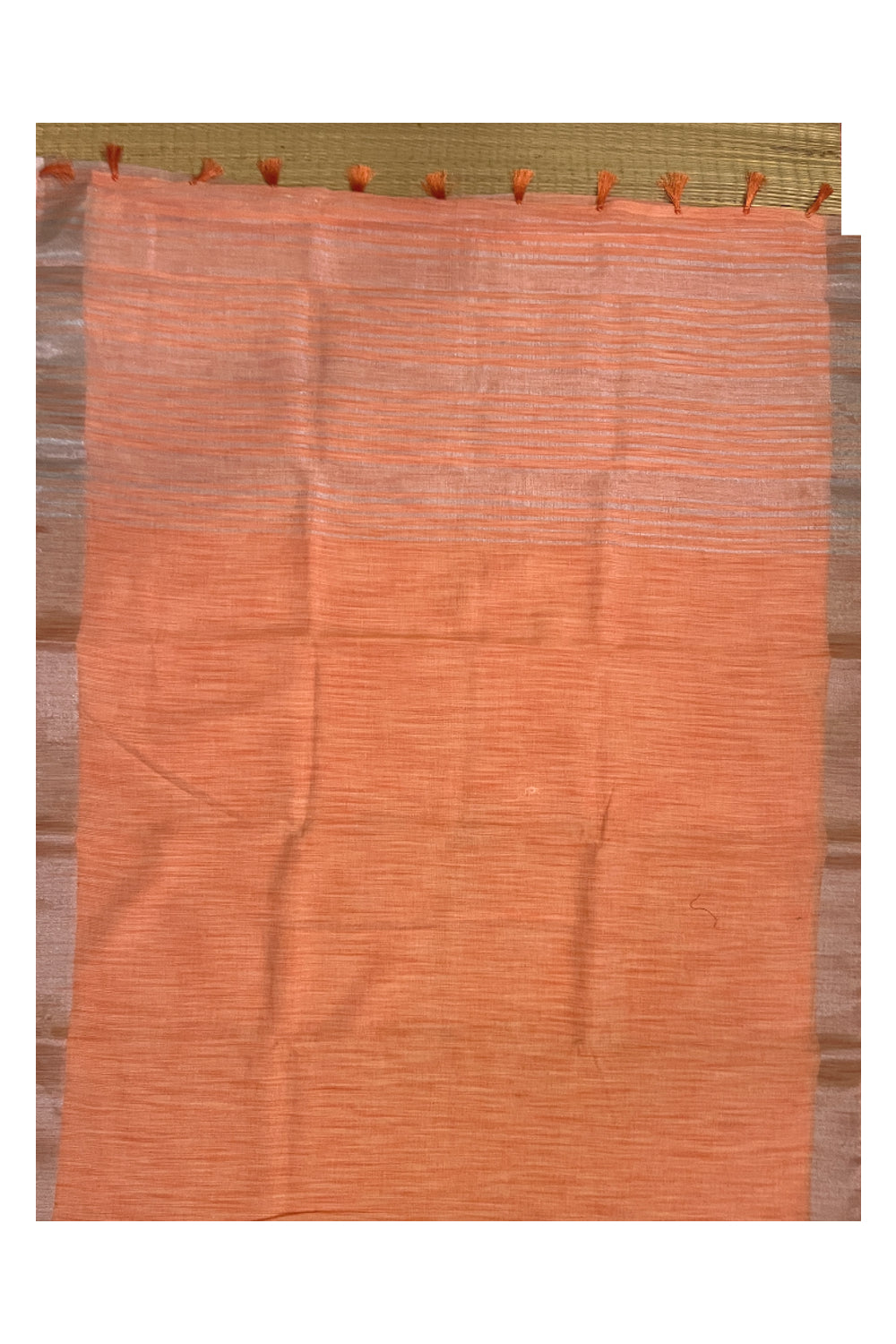 Southloom Cotton Peach Shaded Saree