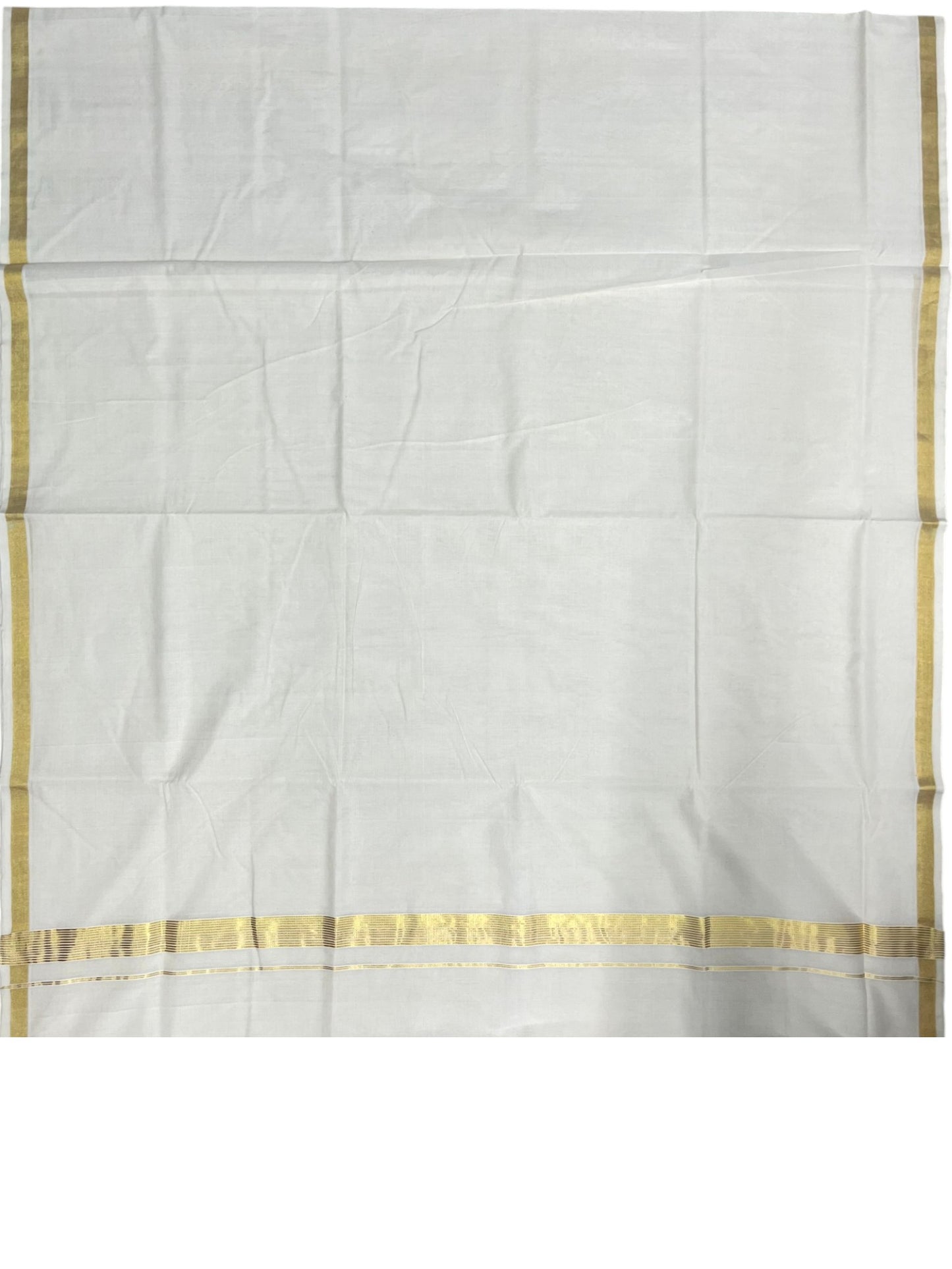 Southloom Super Premium Balaramapuram Handloom Cotton Saree with Gold Kasavu and Border