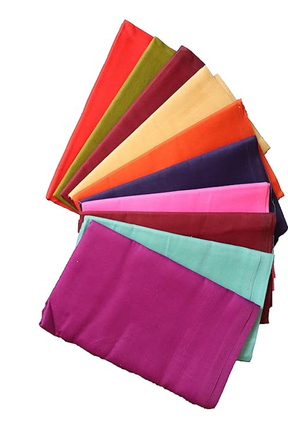 Solid Colour Cotton Blouse Material For Sarees & Set Mundu 🌈