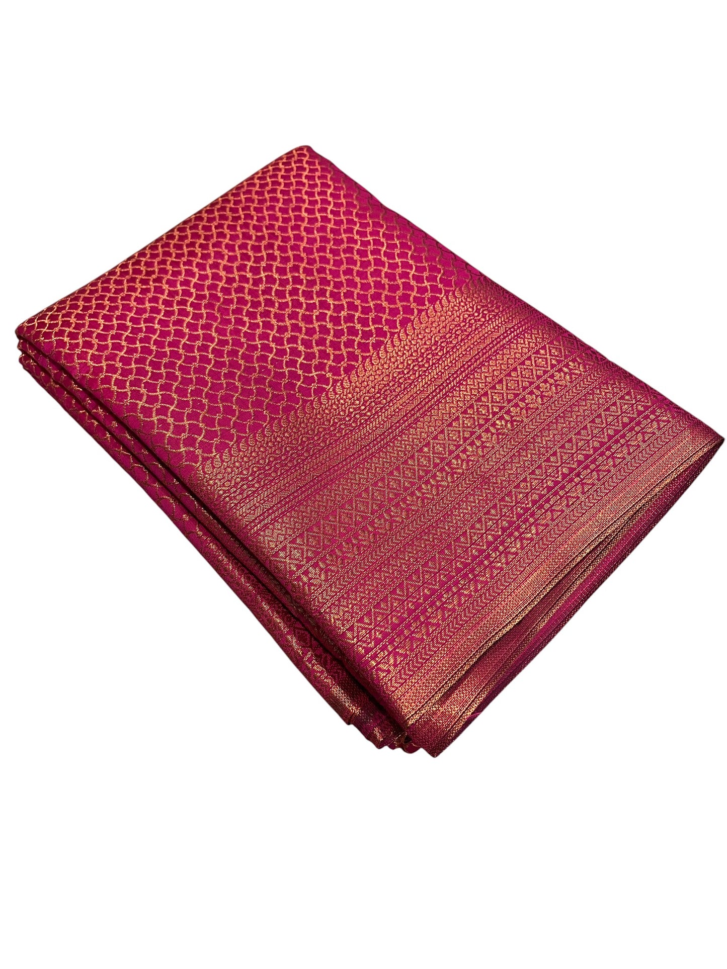 Southloom Premium Semi Silk Zari Work Brocade Saree in Bridal Pink with Matching Pallu