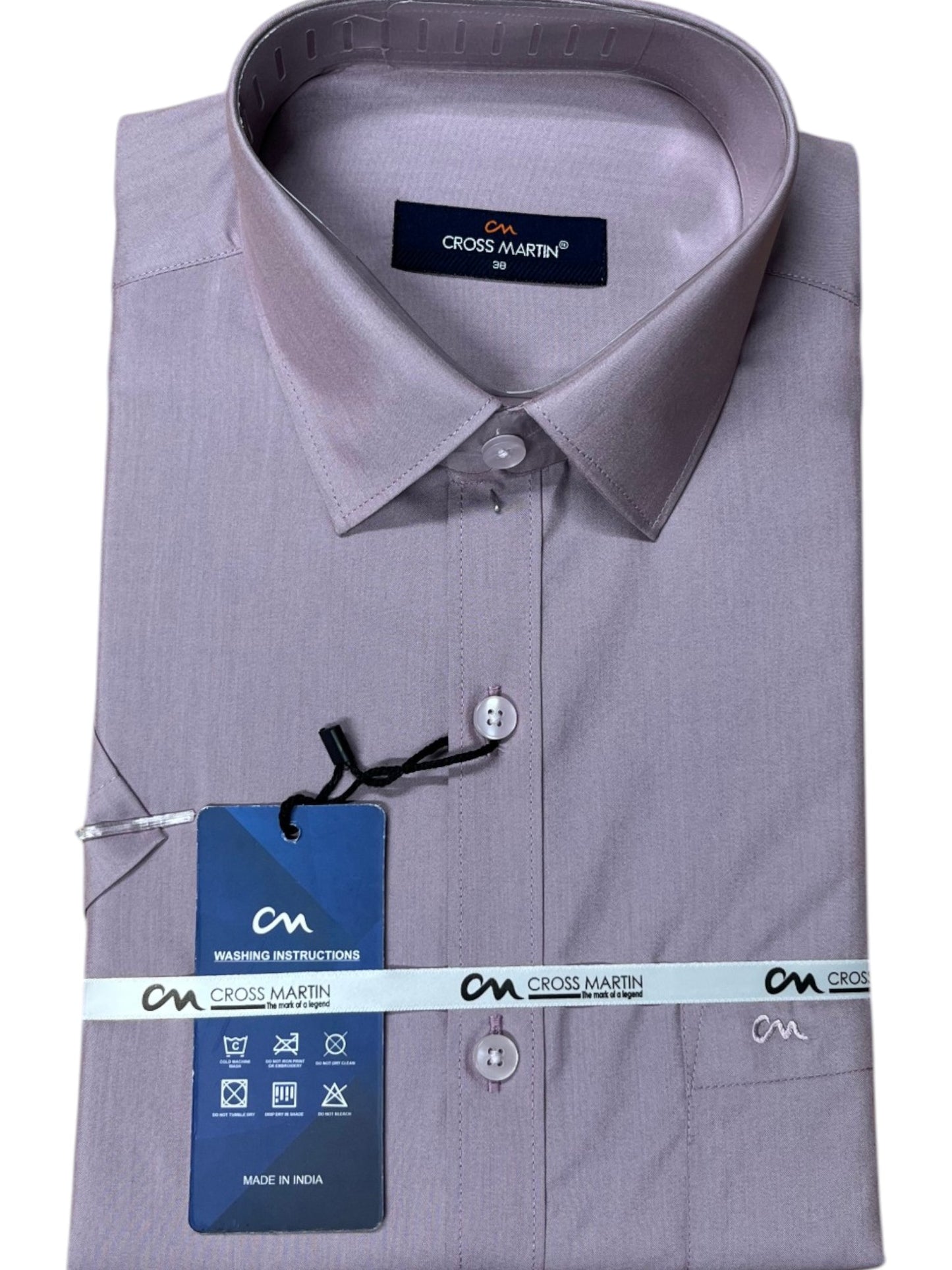 Southloom Pure Cotton Lavender  Plain Shirt SLSHIRT 38 HS