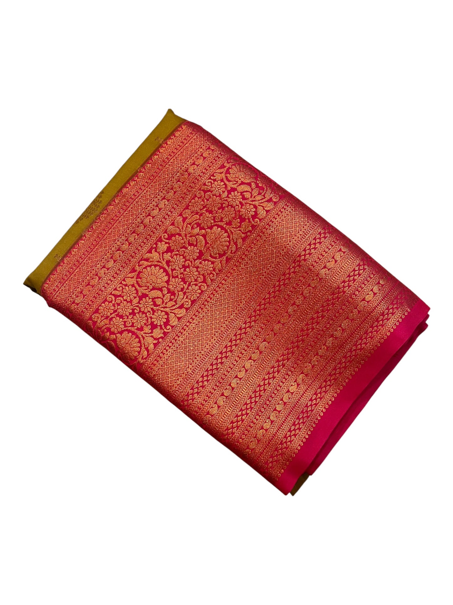 Southloom Banarasi Semi Silk Saree with Woven Work on Body(Green)