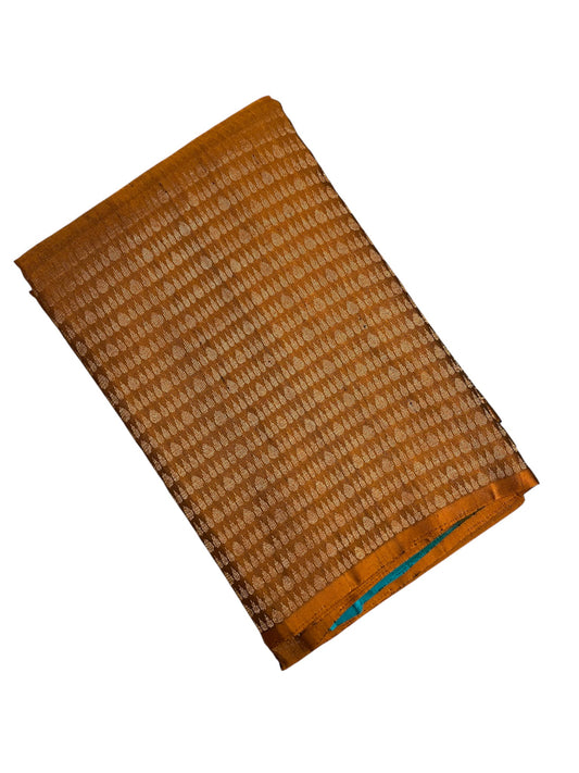 Southloom Pure Handloom Bridal Kanchipuram Silk Saree with Korvai Work