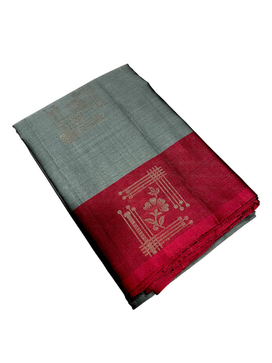 Southloom Pure Handloom Kanchipuram Silk Saree with Butta Work