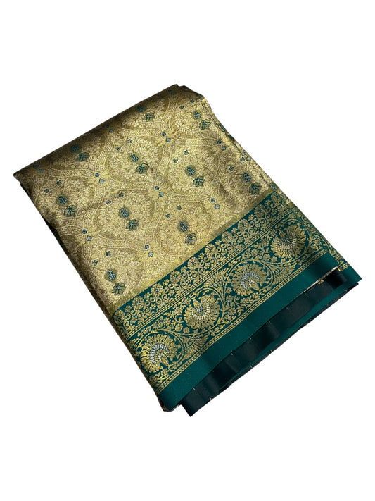 Southloom Semi Silk Saree with Woven Work on Body and Borders