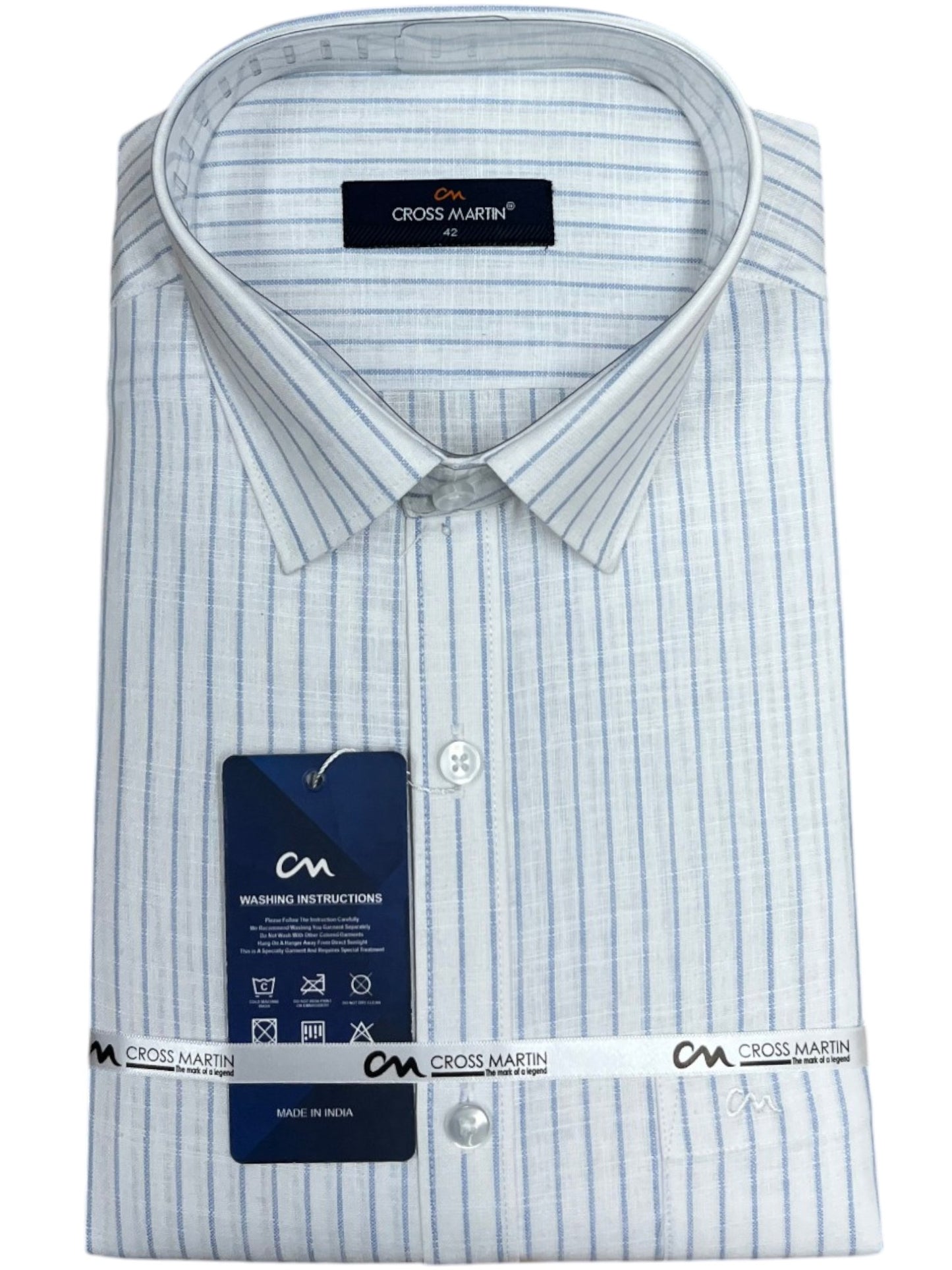 Southloom Pure Cotton Blue Lines Shirt SLSHIRT 42FS