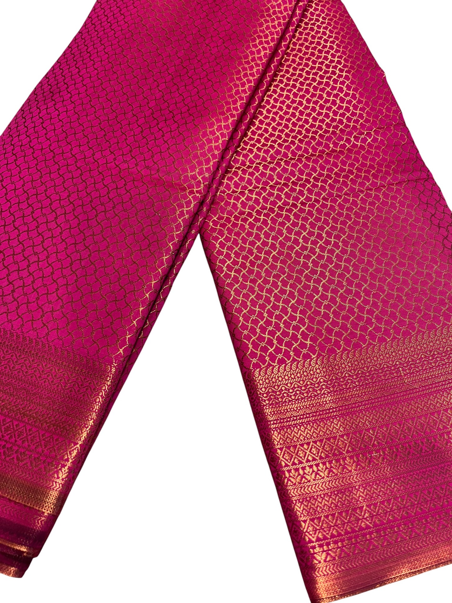 Southloom Premium Semi Silk Zari Work Brocade Saree in Bridal Pink with Matching Pallu