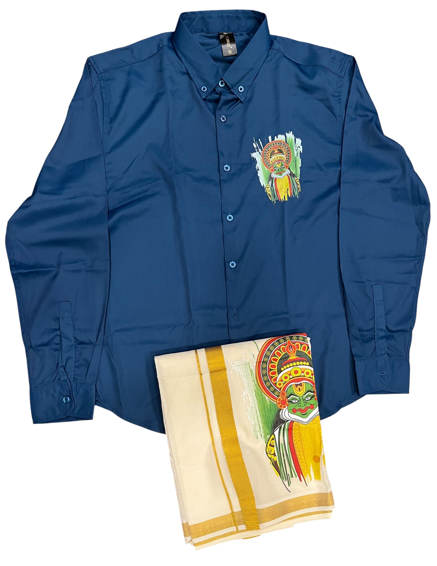 Southloom Stylish & Classy Budget Combo Pink Shirt + Mundu for Men