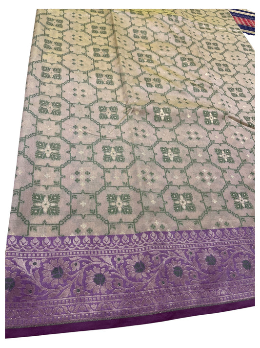 Southloom  Banarasi Silk Saree with Woven Work on Body and Borders