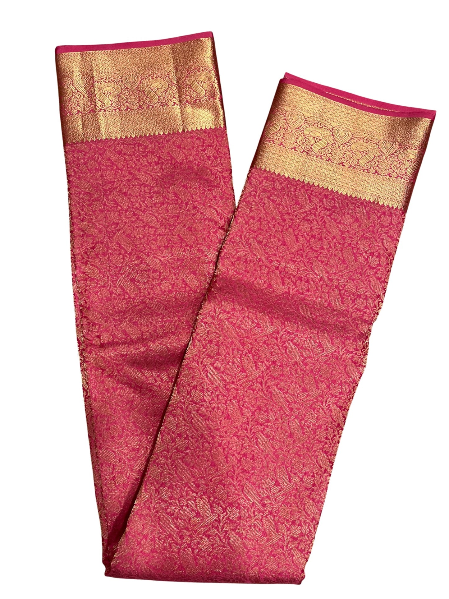 Southloom Pure Handloom Bridal Kanchipuram Silk Saree with Korvai Work