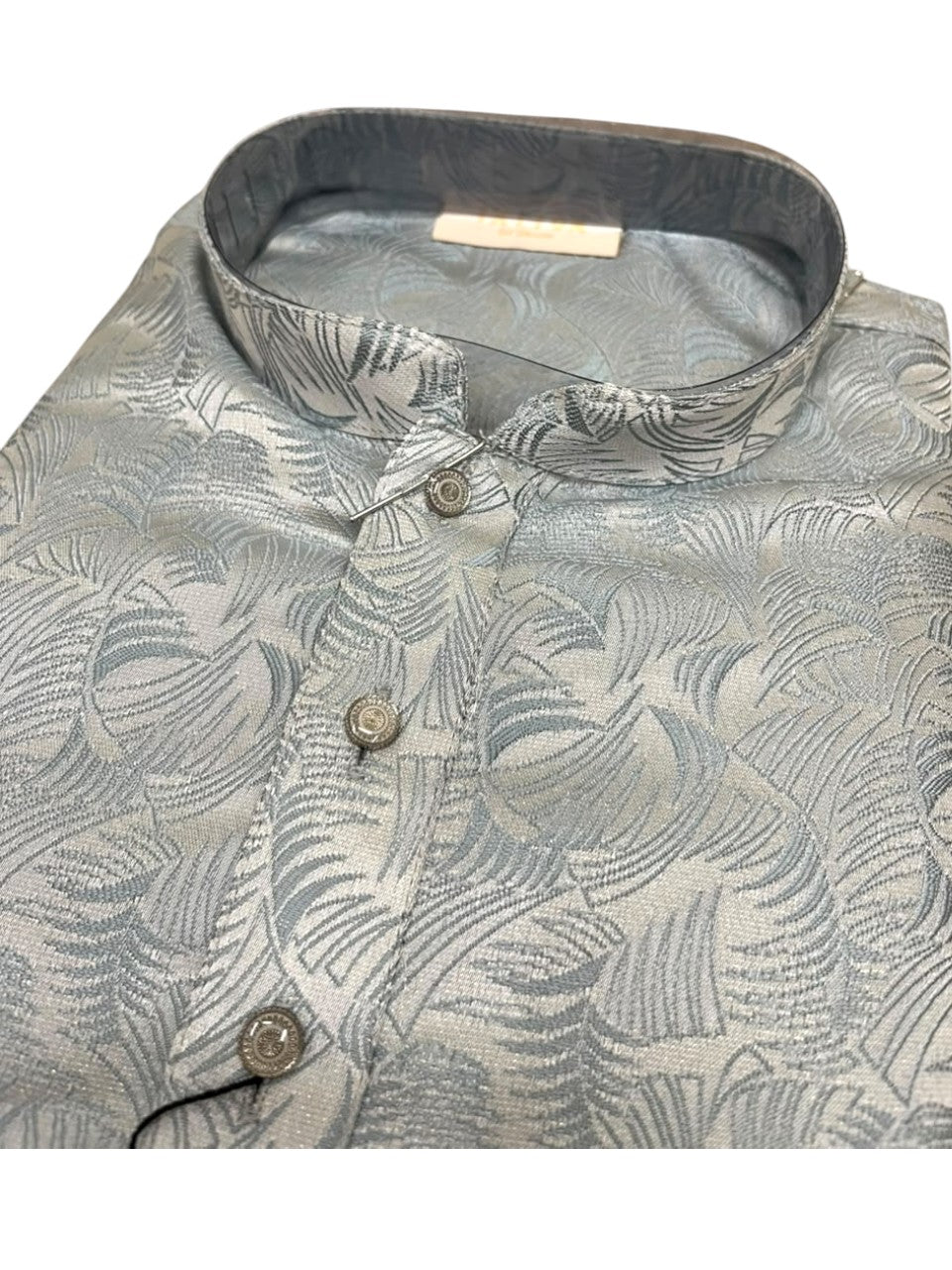 Southloom Gray woven Semi Silk Short Kurta for Men SL590