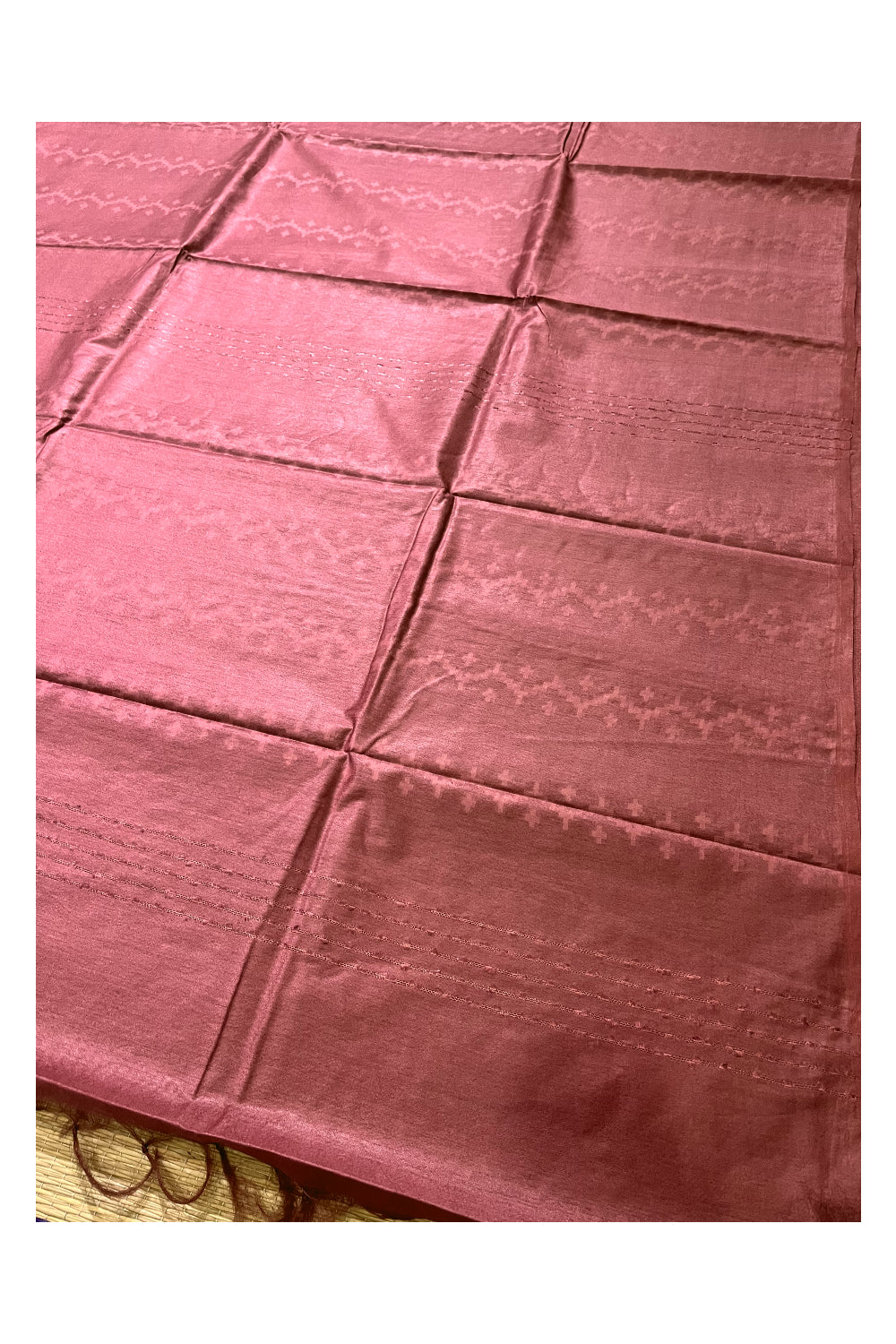 Southloom Semi Silk Onion Pink Designer Saree