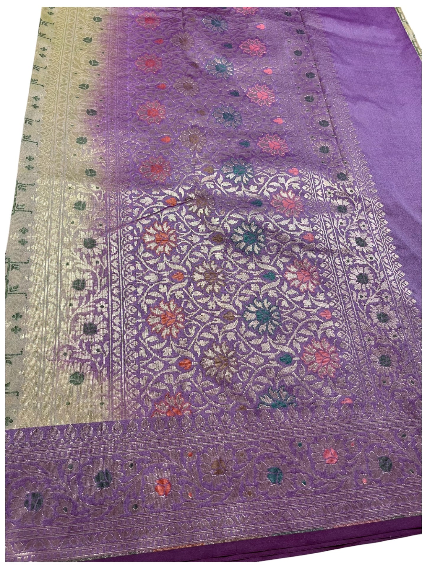 Southloom  Banarasi Silk Saree with Woven Work on Body and Borders