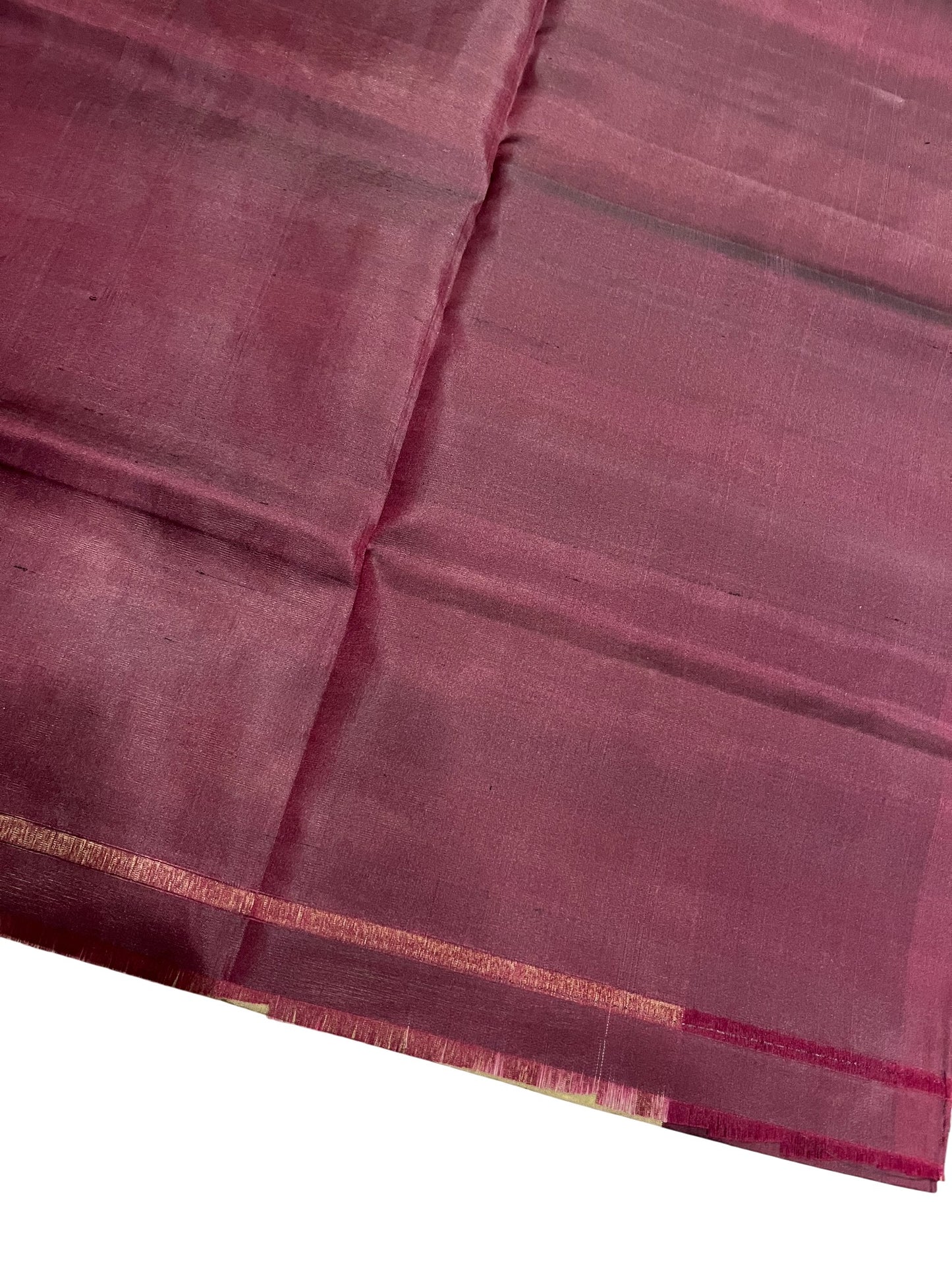 Southloom Pure Handloom Bridal Kanchipuram Silk Saree with Korvai Work (Purple & Green)