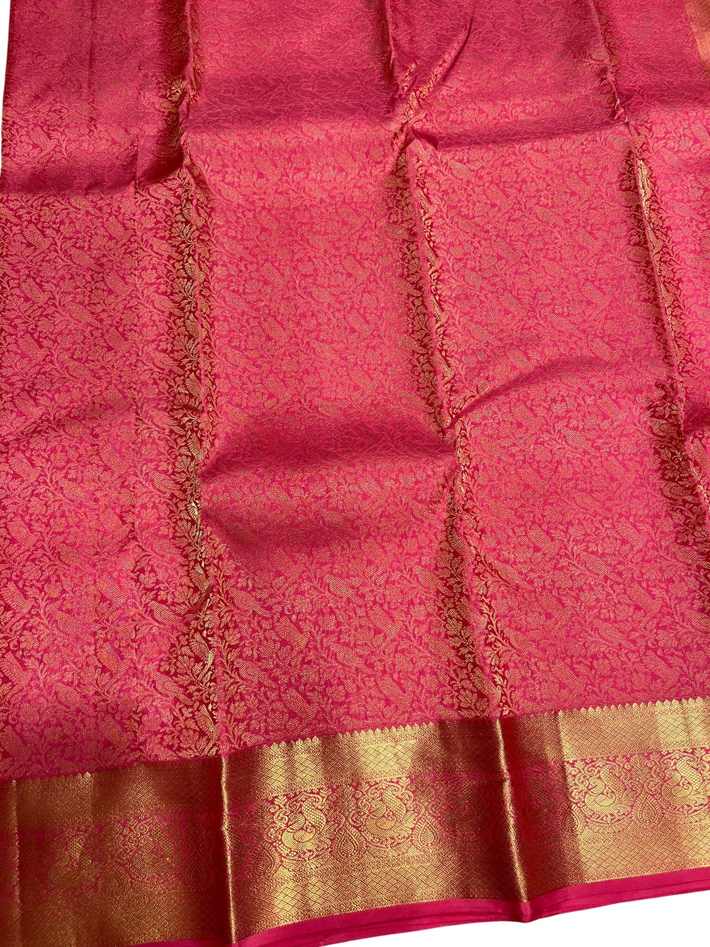 Southloom Pure Handloom Bridal Kanchipuram Silk Saree with Korvai Work