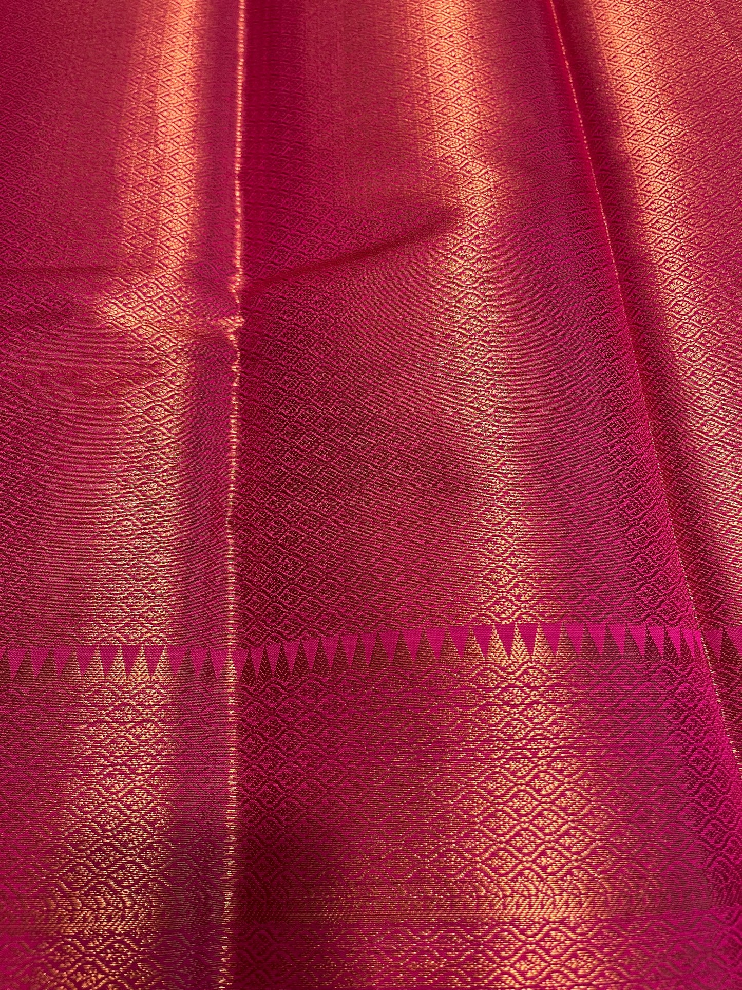 Southloom Premium Semi Silk Zari Work Brocade Saree in Bridal Pink with Matching Pallu