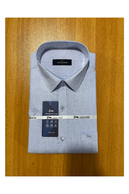 Pure Cotton Lavender Shirt with Micro Checks (42 HS)