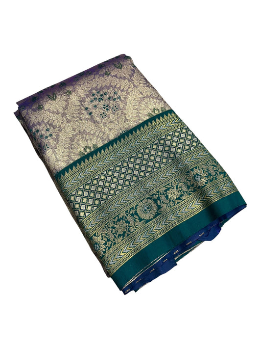 Southloom Semi Silk Saree with Woven Work on Body and Borders