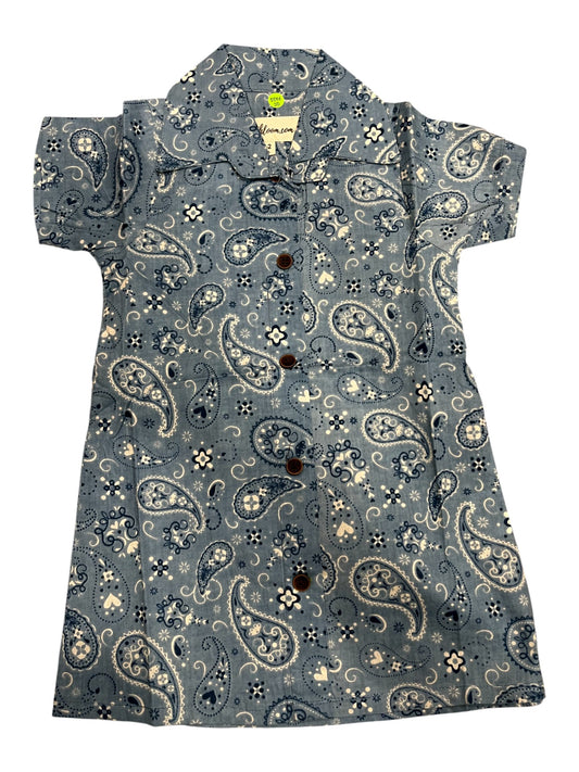 Southloom Pure Cotton Jaipur Printed Frocks for Girls (Age 1-2)