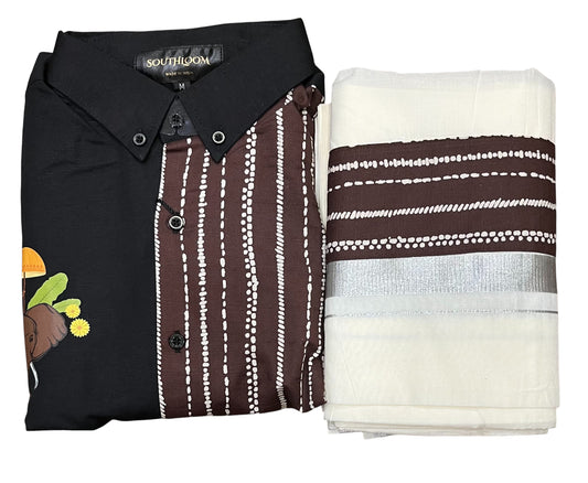 Southloom Stylish & Classy Budget Combo Shirt + Mundu for Men