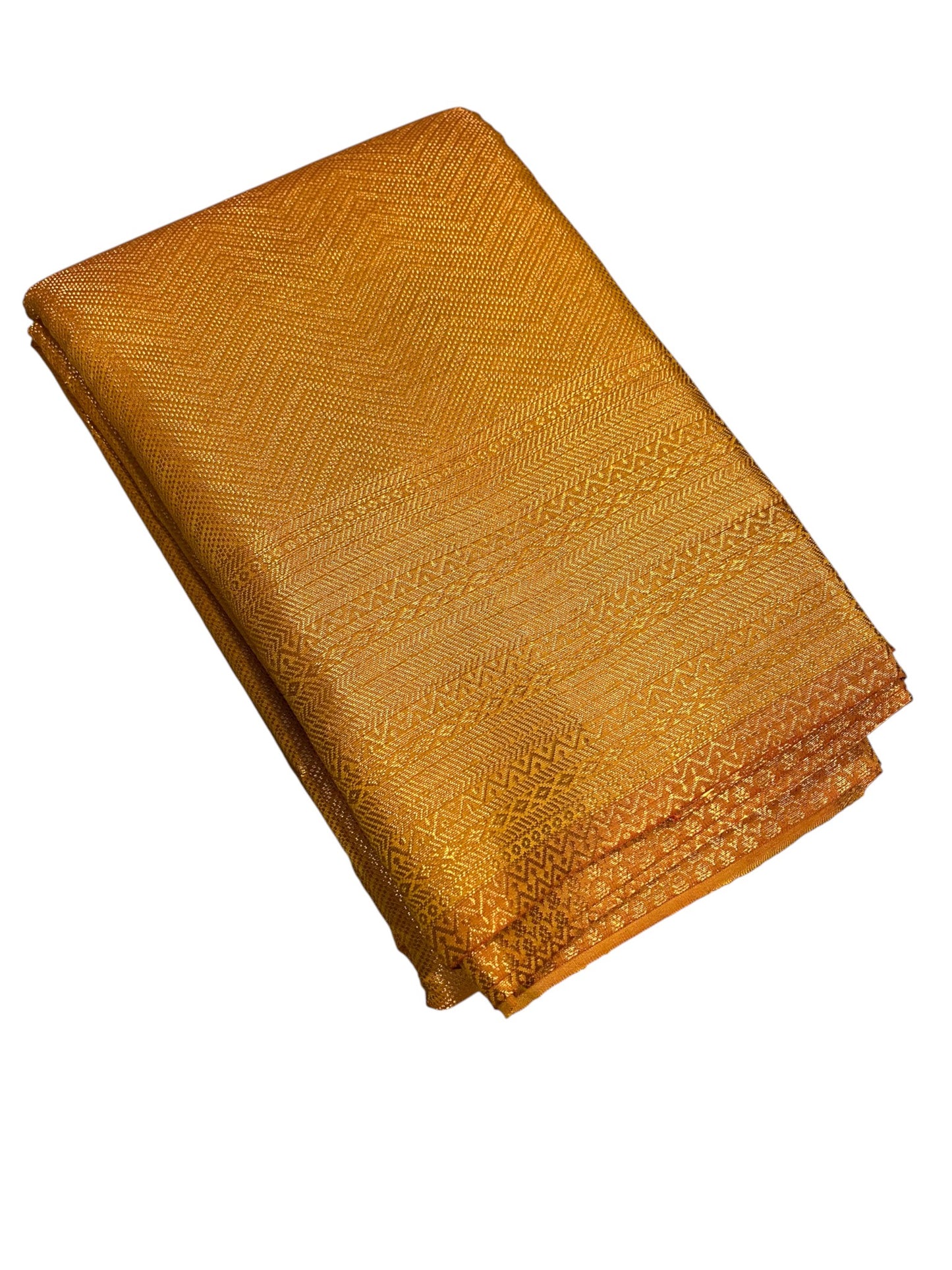 Southloom Premium Semi Silk Zari Work Brocade Saree in Bridal Yellow with Matching Pallu