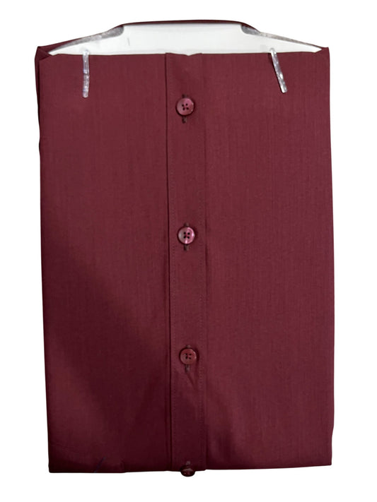 Southloom Pure Cotton Maroon Plain Shirt (38 FS)
