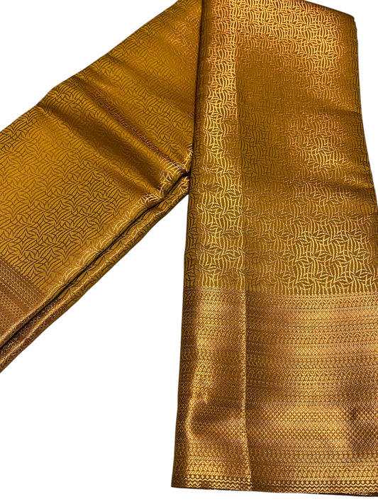 Southloom Premium Semi Silk Zari Work Brocade Saree in Bridal Green with Matching Pallu