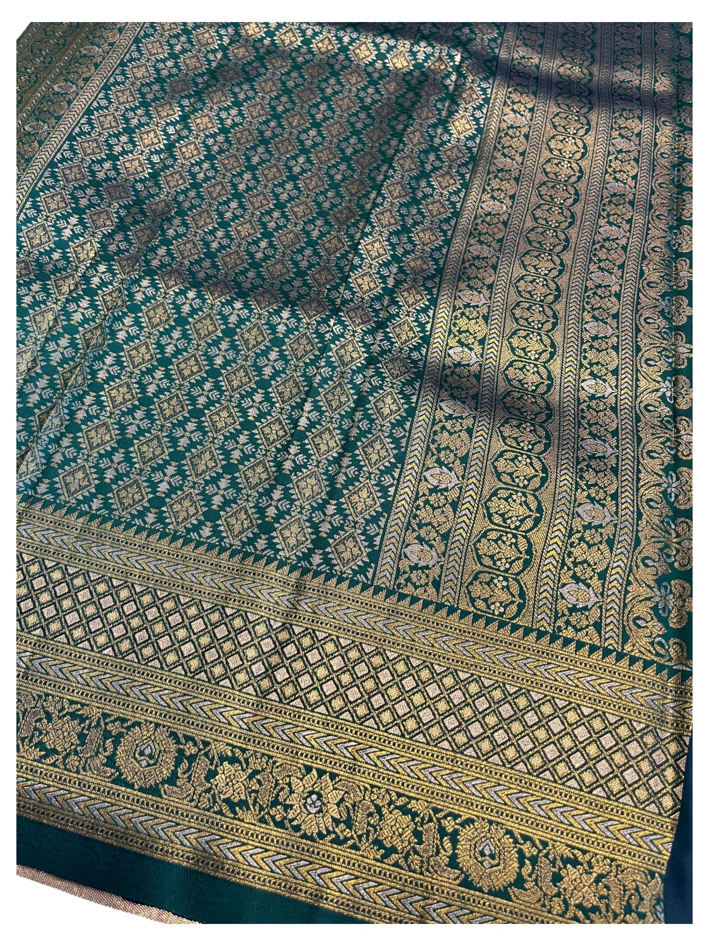 Southloom Semi Silk Saree with Woven Work on Body and Borders