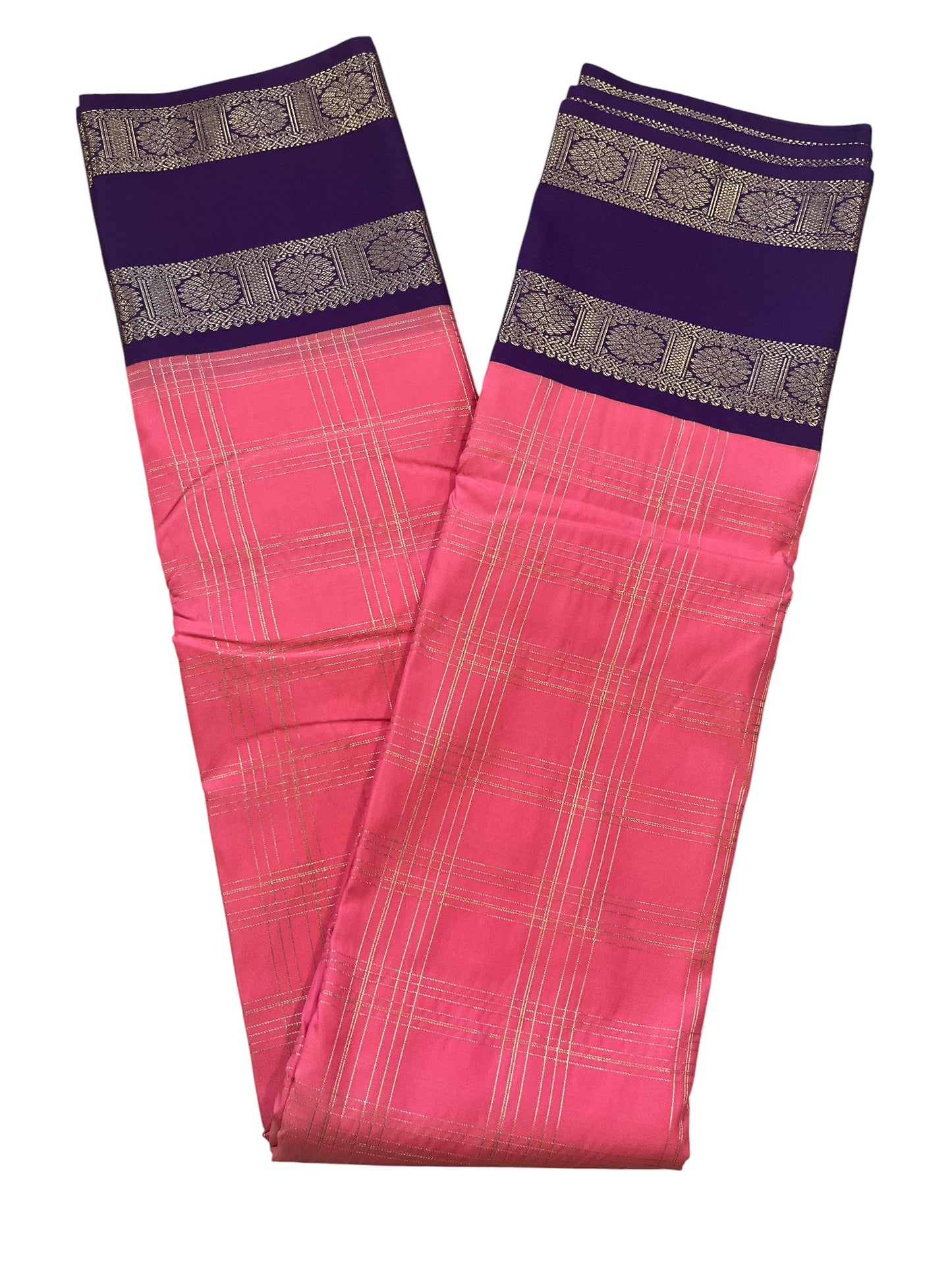 Southloom Banarasi Semi Silk Saree with Woven Work on Body(Pink)