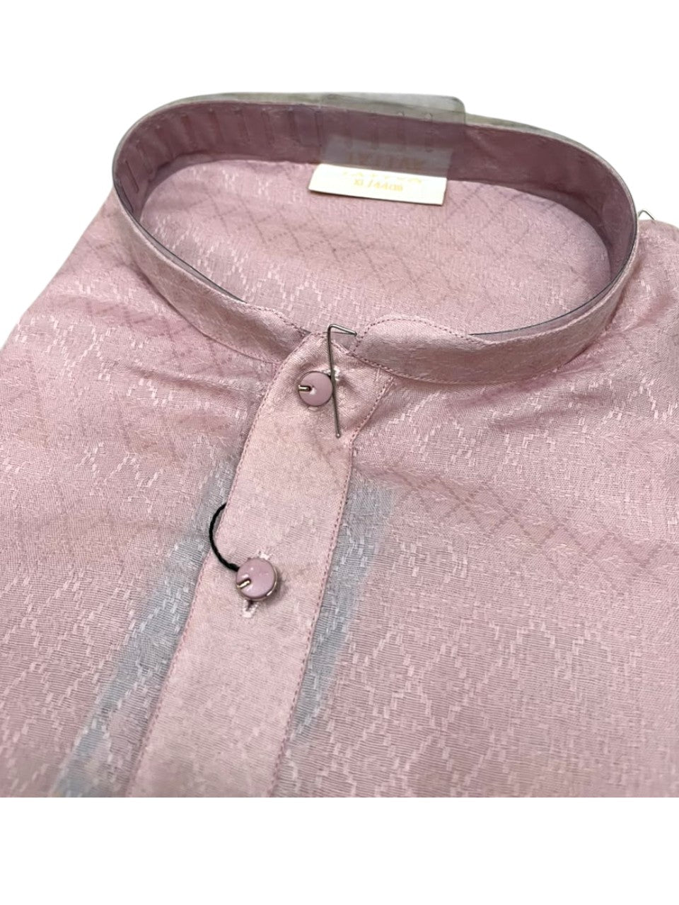 Southloom Pink woven Semi Silk Short Kurta for Men SL590