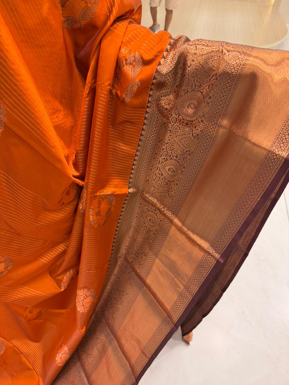 Burnt Orange Saree SLORANGE