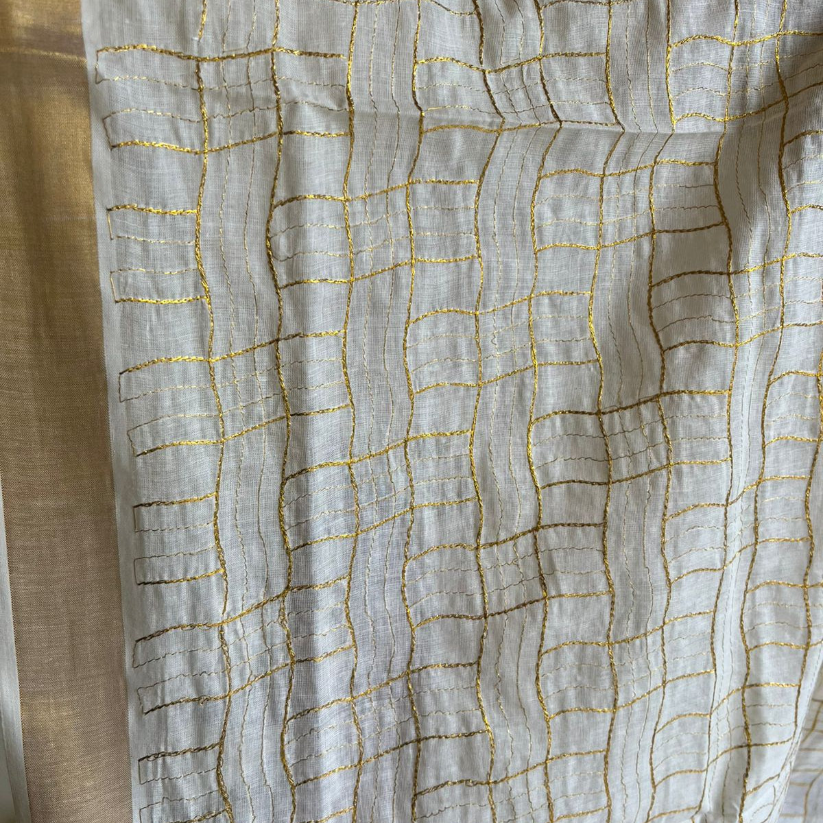 Kerala Cotton Saree With Embroidery Work SL207