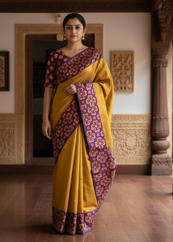 Semi Silk Saree SL209