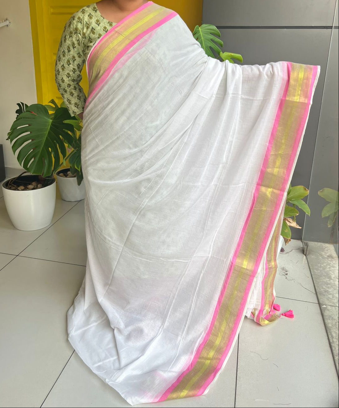 Kerala Mul Cotton Soft Fabric Saree SL215